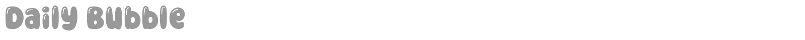 Daily Bubble font preview